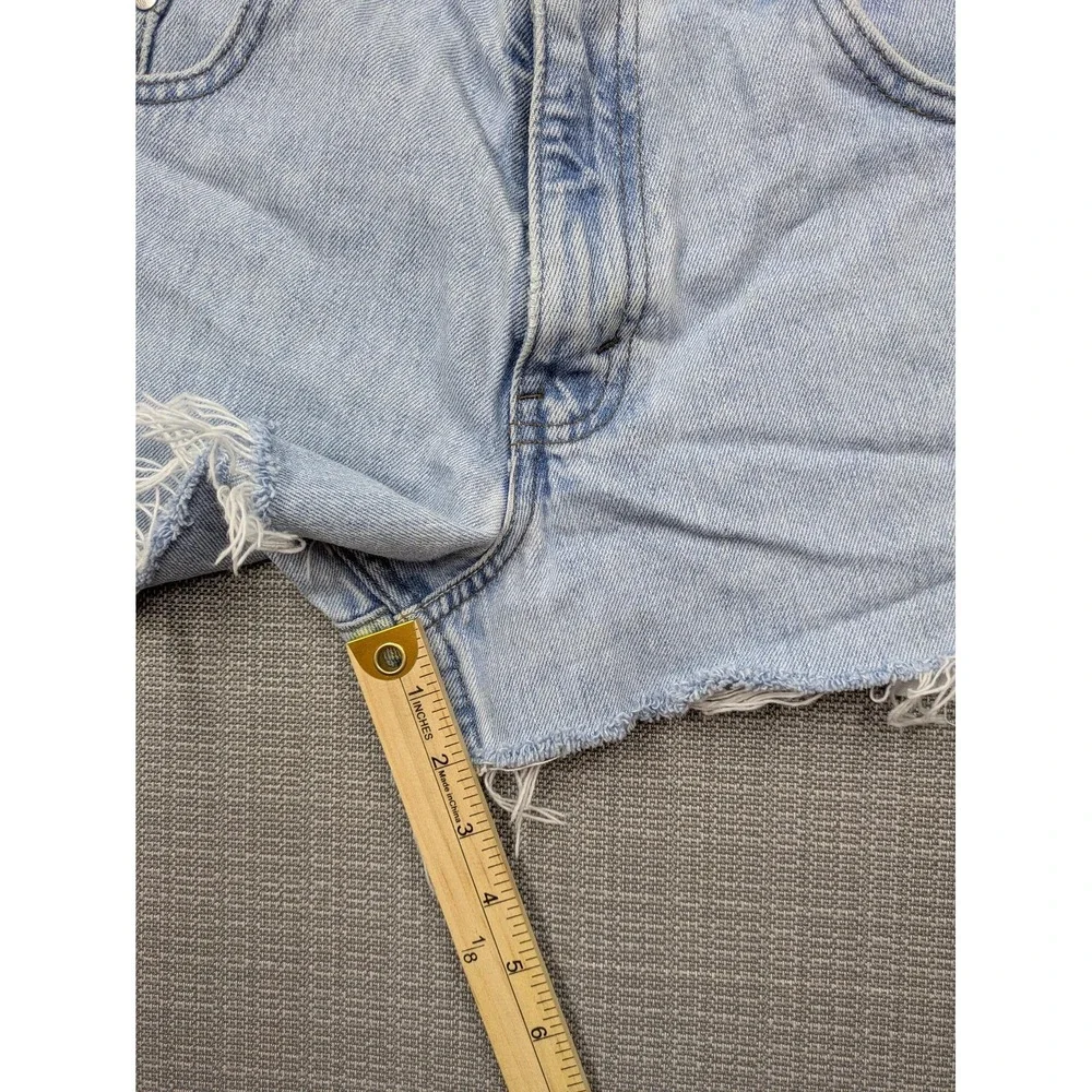 Levi's Silvertab Baggy Denim Shorts Mens 32 (30x2) Blue Distressed Cutoff Grunge